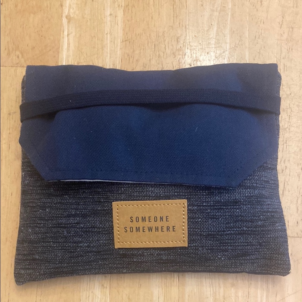 Someone Somewhere for Delta Blue Pouch includes socks toothbrush hand cream more
